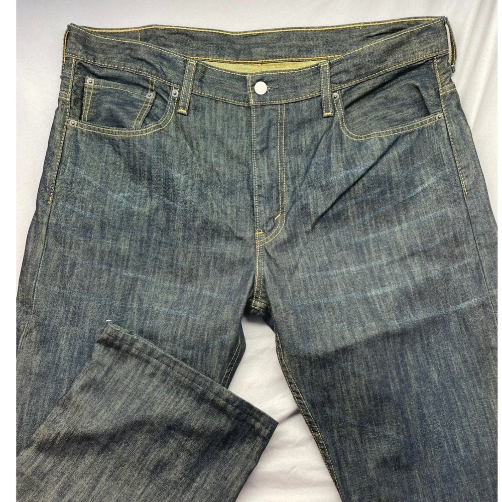 Levi's 569 Loose Straight Leg Jeans‎ Mens 38x29 Dark Wash Indigo Denim